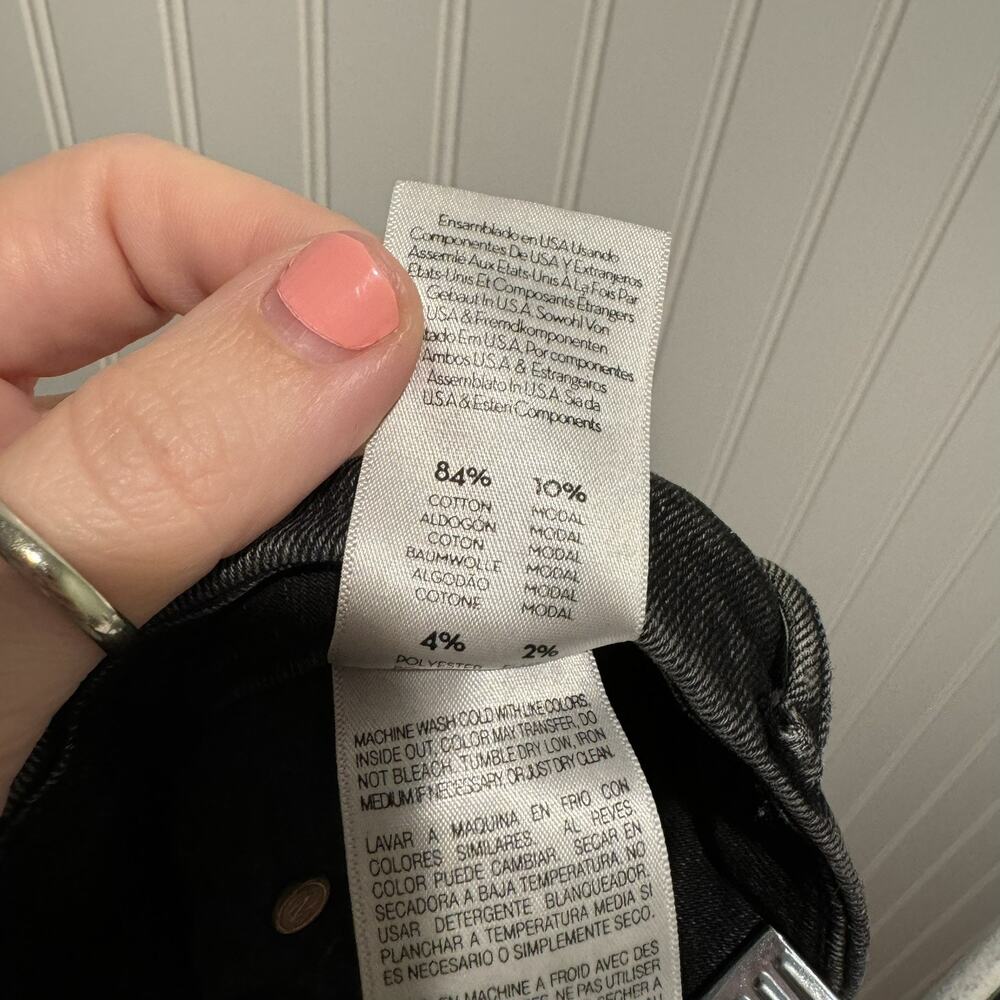 Mother Jeans Looker Ankle Fray Night Hawk Size 27 - Picture 10 of 10
